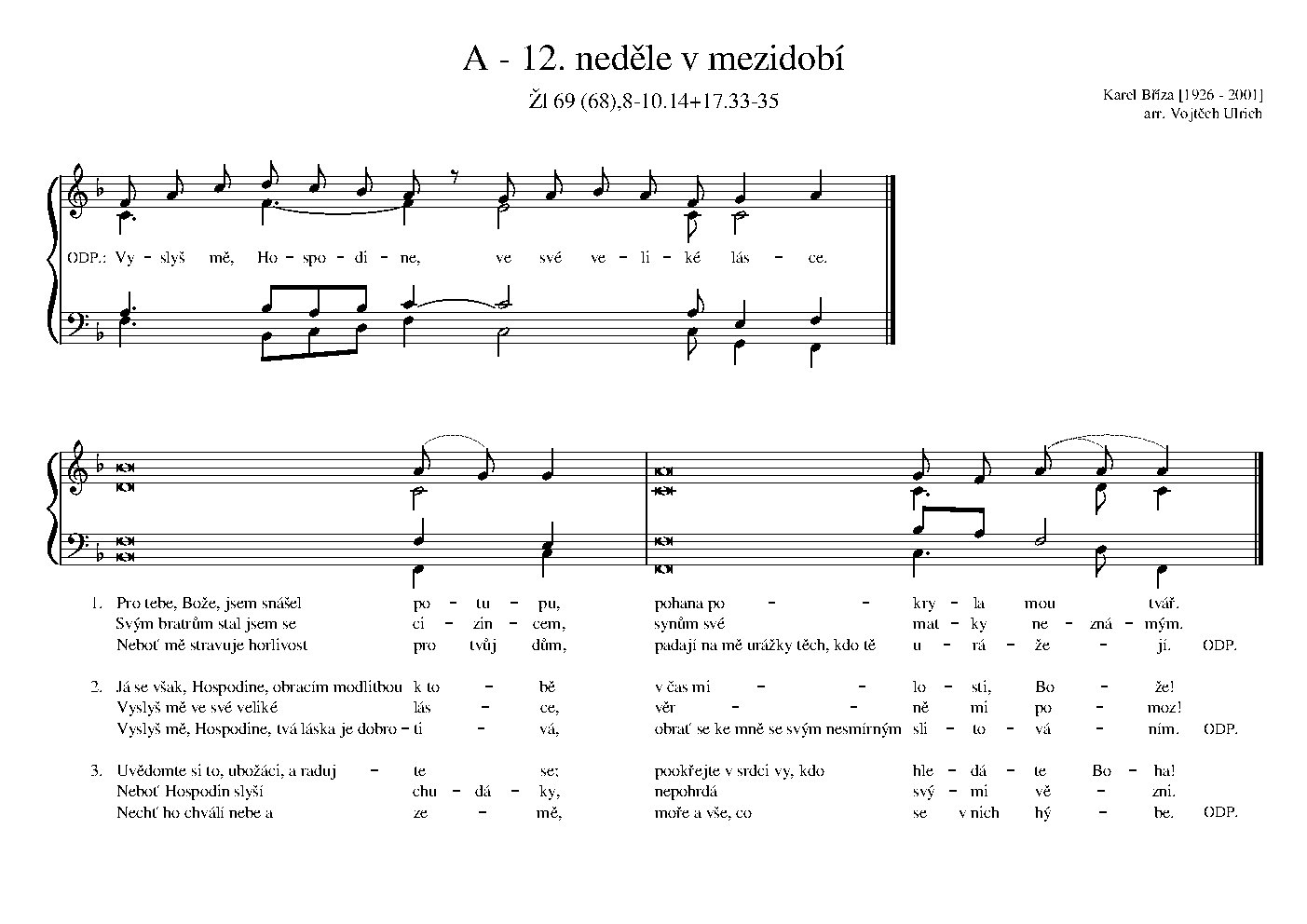 A - 12. neděle v mezidobí