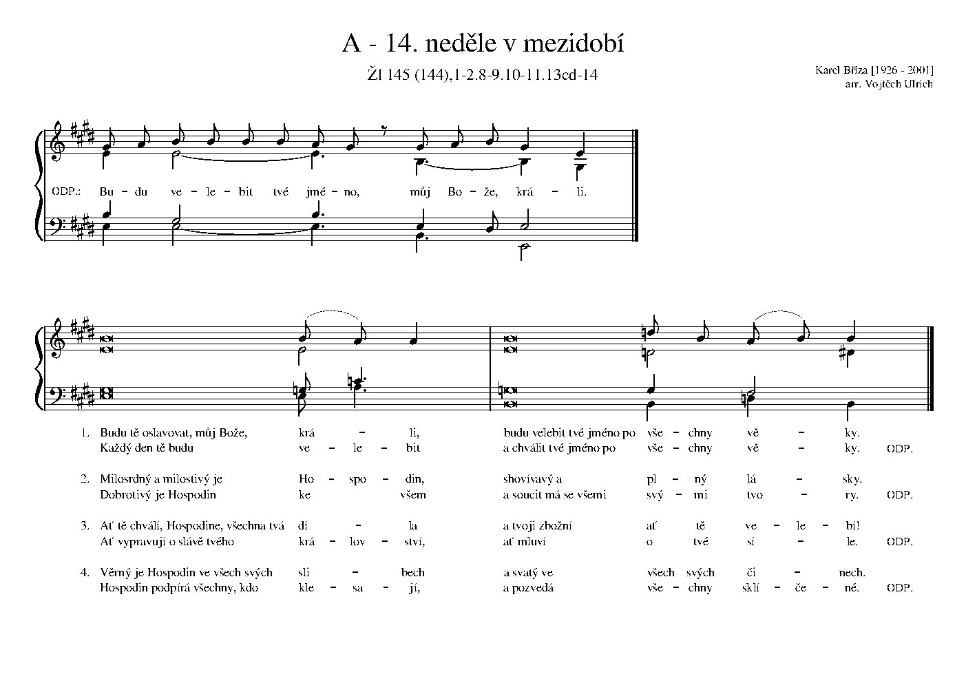 A - 14. neděle v mezidobí
