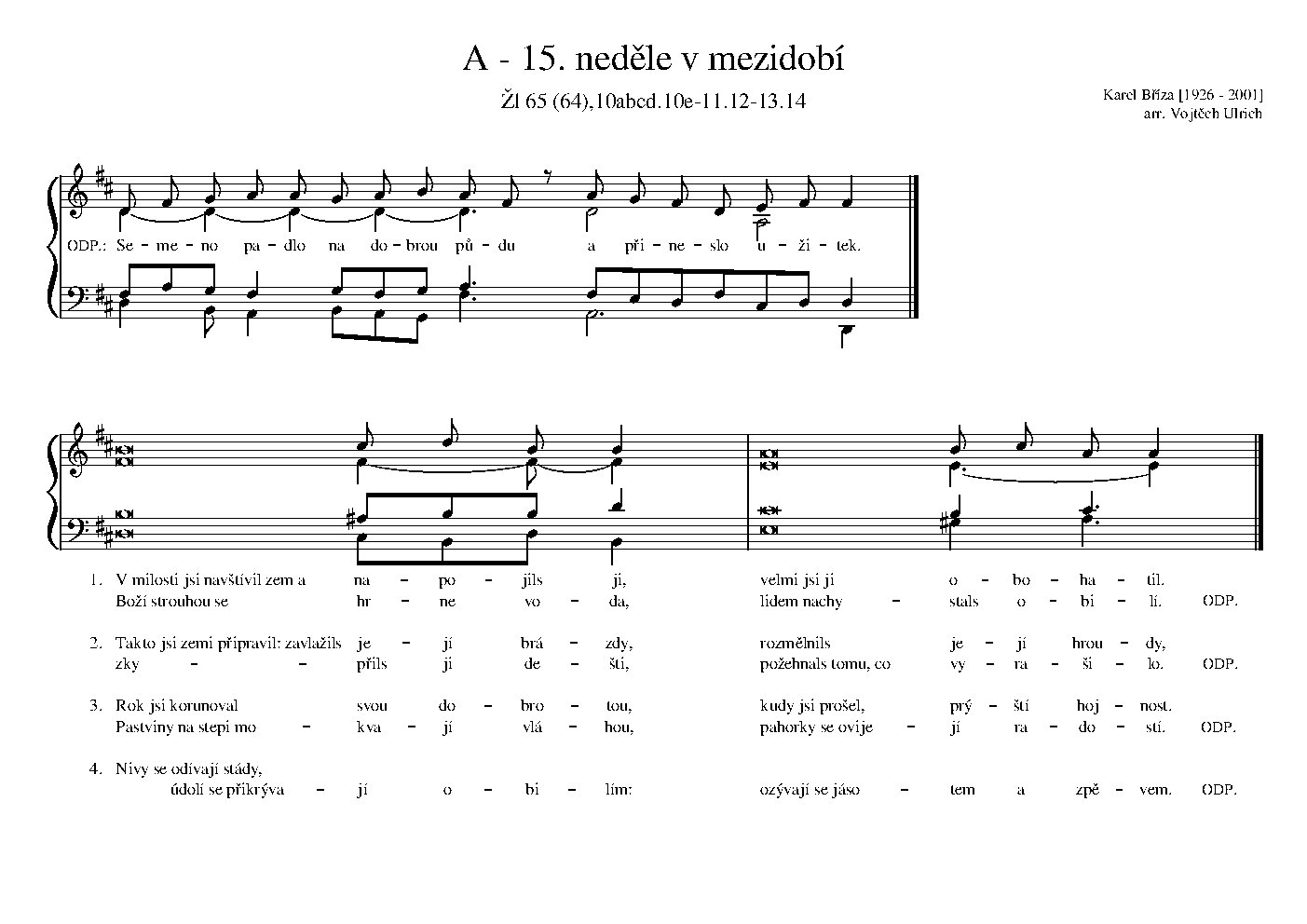 A - 15. neděle v mezidobí