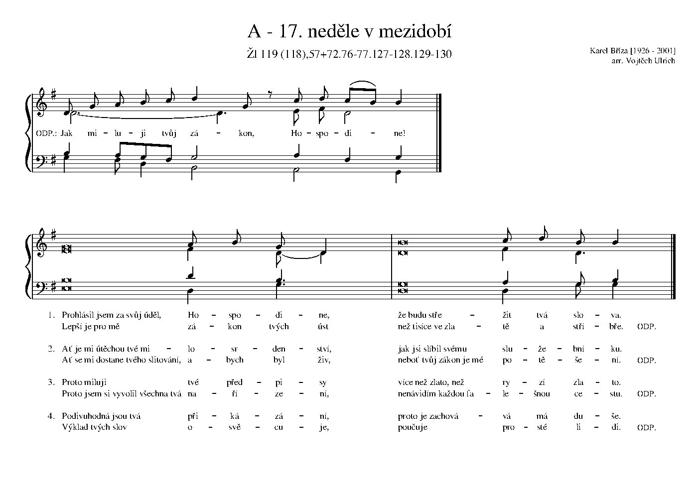 A - 17. neděle v mezidobí