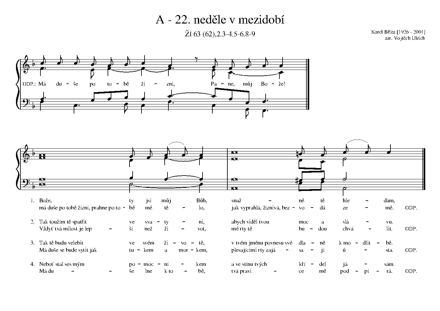 A - 22. neděle v mezidobí