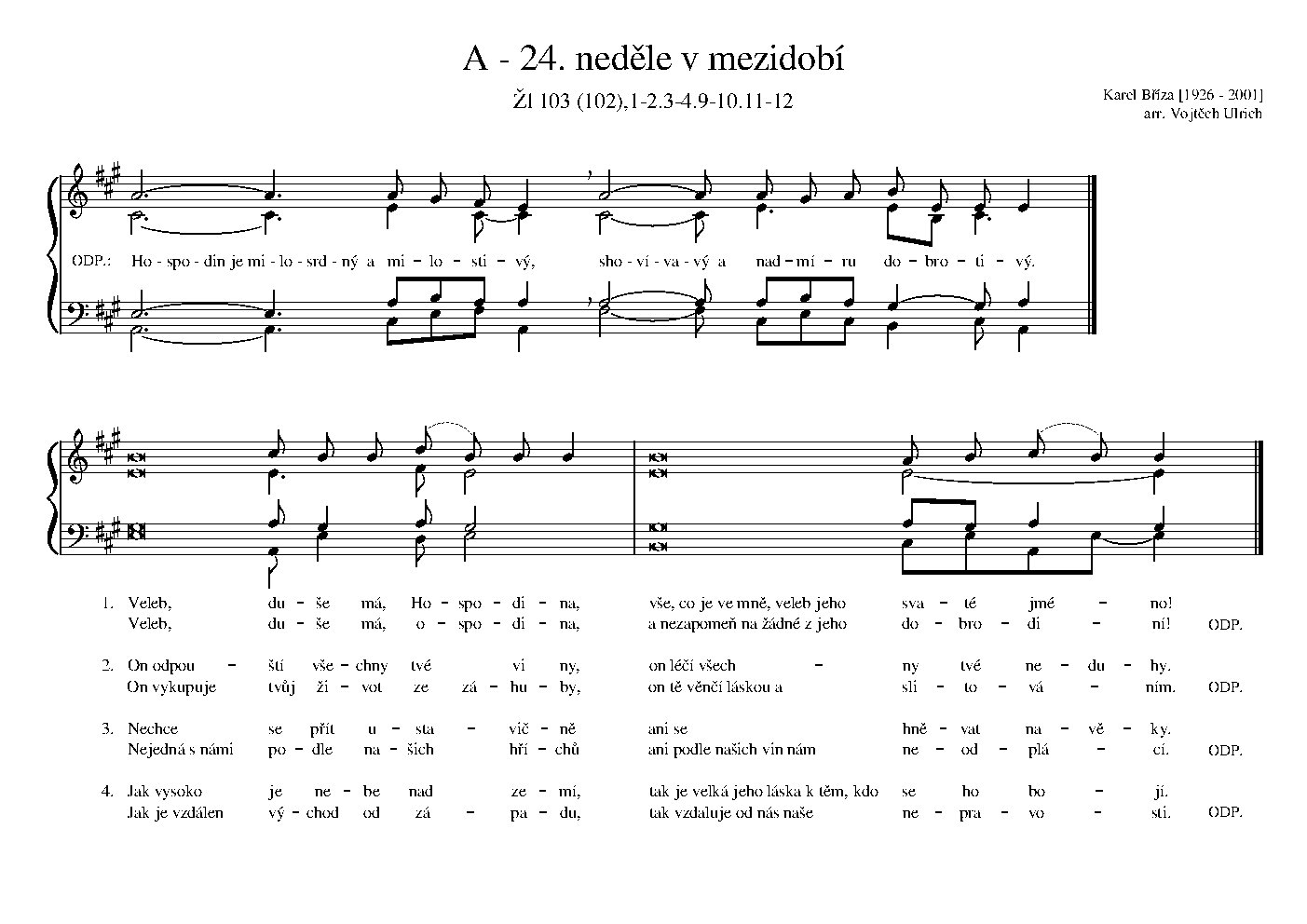 A - 24. neděle v mezidobí