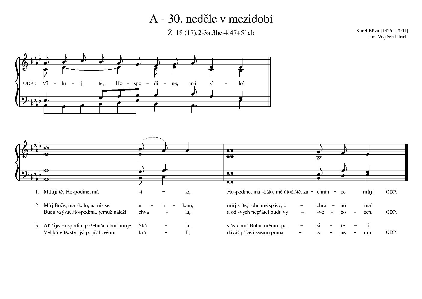 A - 30. neděle v mezidobí