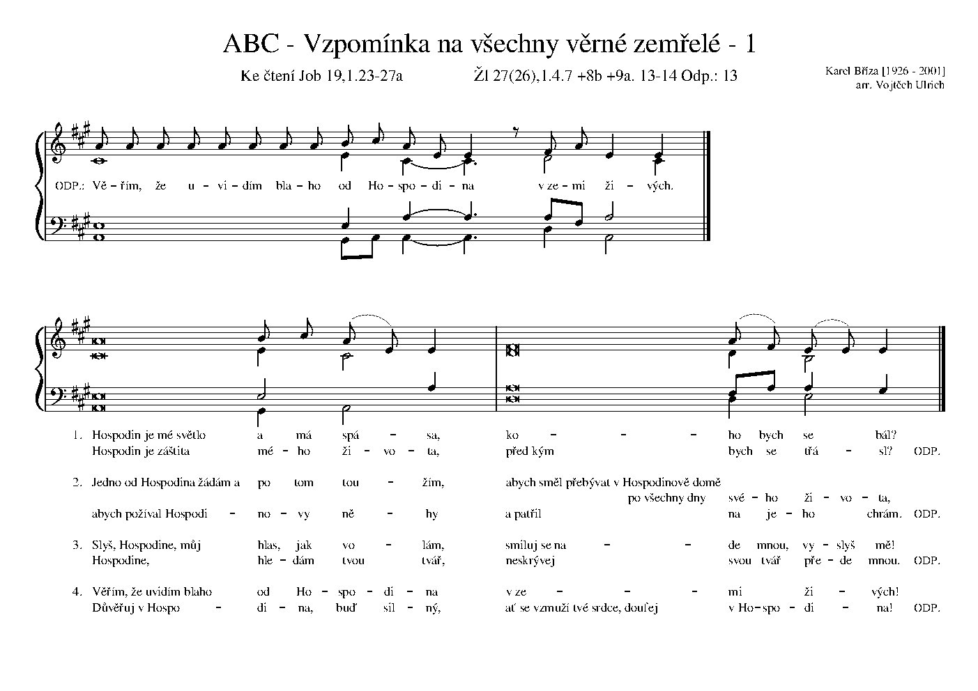 ABC - Vzpomínka na všechny věrné zemřelé - 1