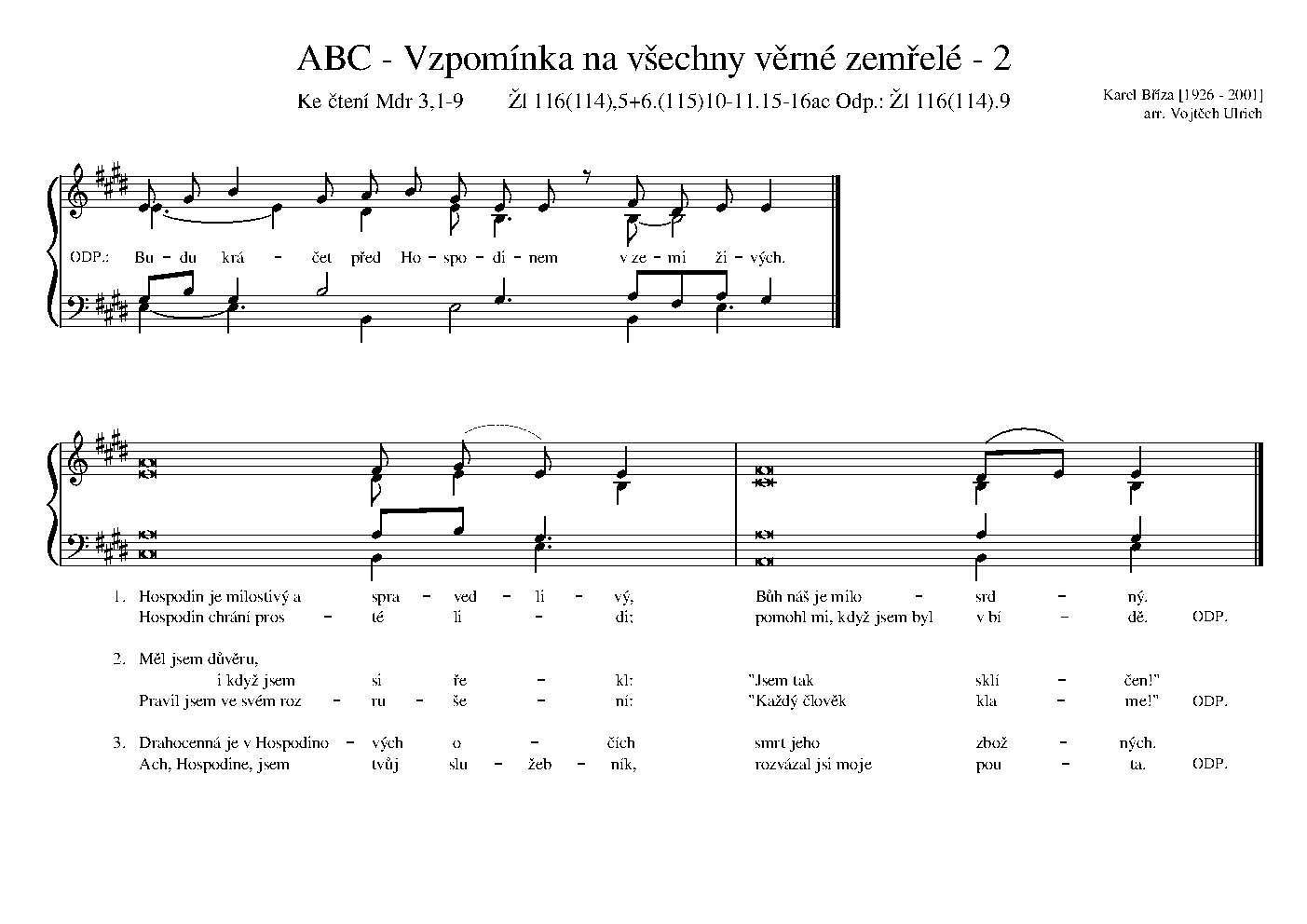 ABC - Vzpomínka na všechny věrné zemřelé - 2