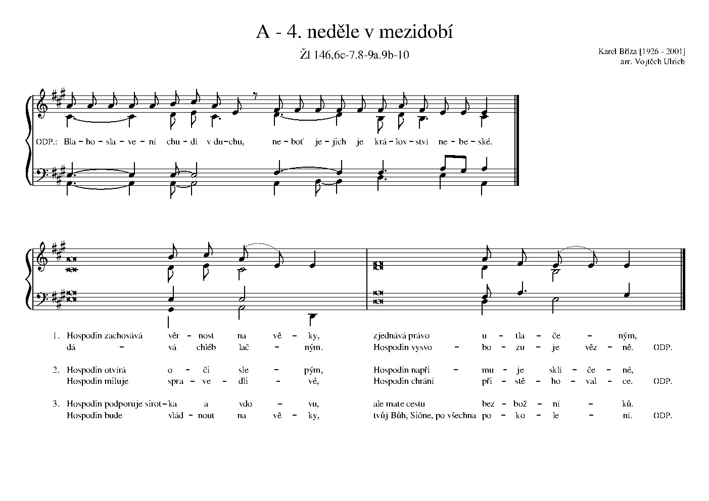 A - 4. neděle v mezidobí