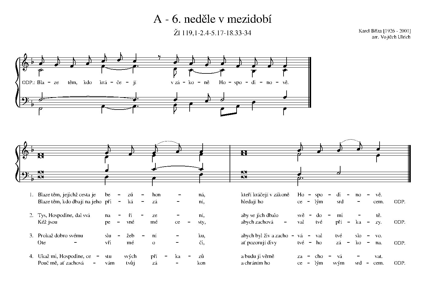 A - 6. neděle v mezidobí