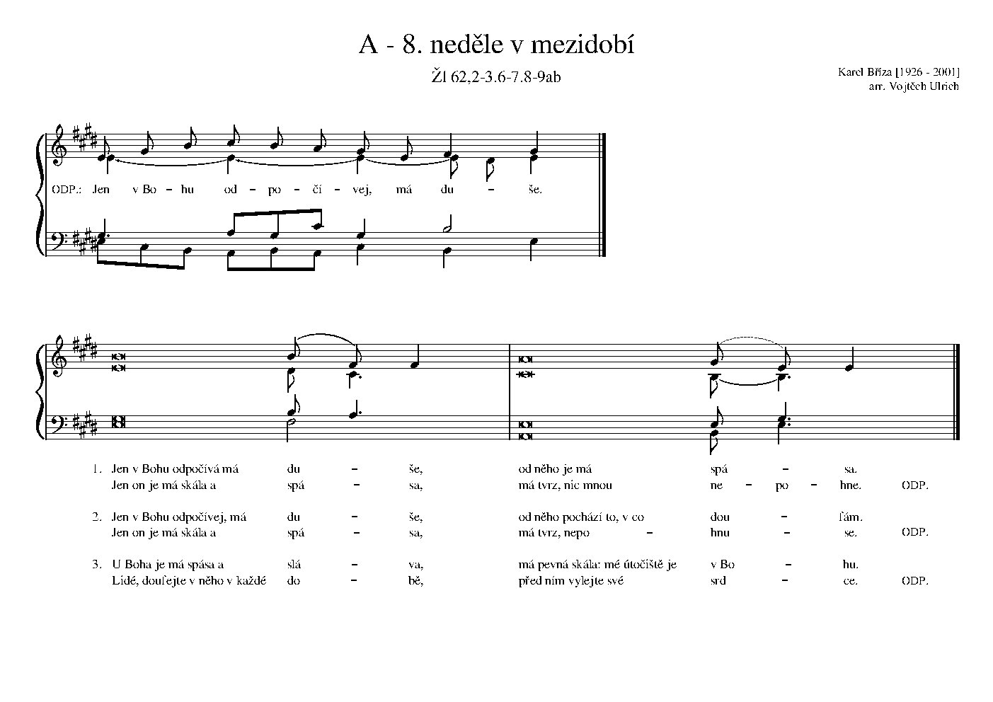 A - 8. neděle v mezidobí - Choir Script PDF Thumbnail