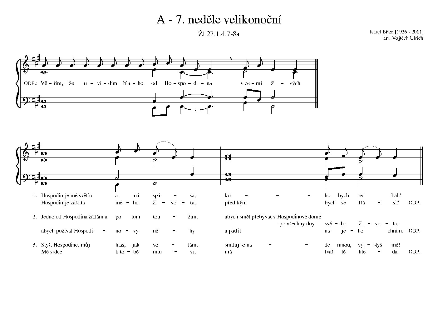 A - 7. neděle velikonoční