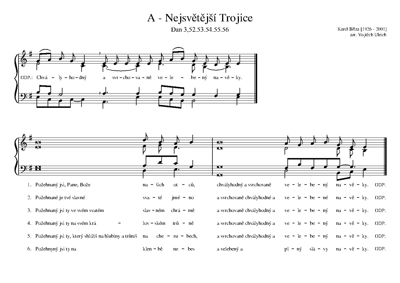 A - Nejsvětější Trojice