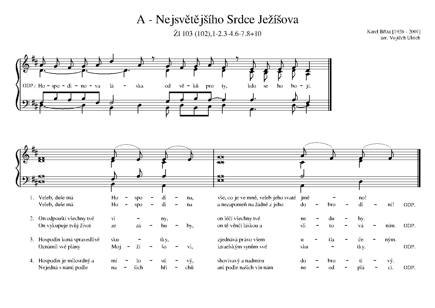 A - Nejsvětějšího Srdce Ježíšova