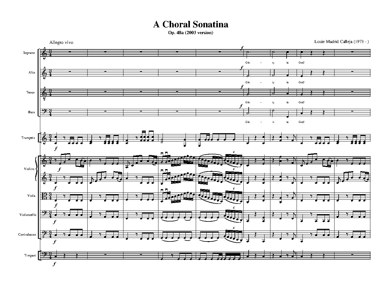 A Choral Sonatina, Op. 48a - Choir Script PDF Thumbnail