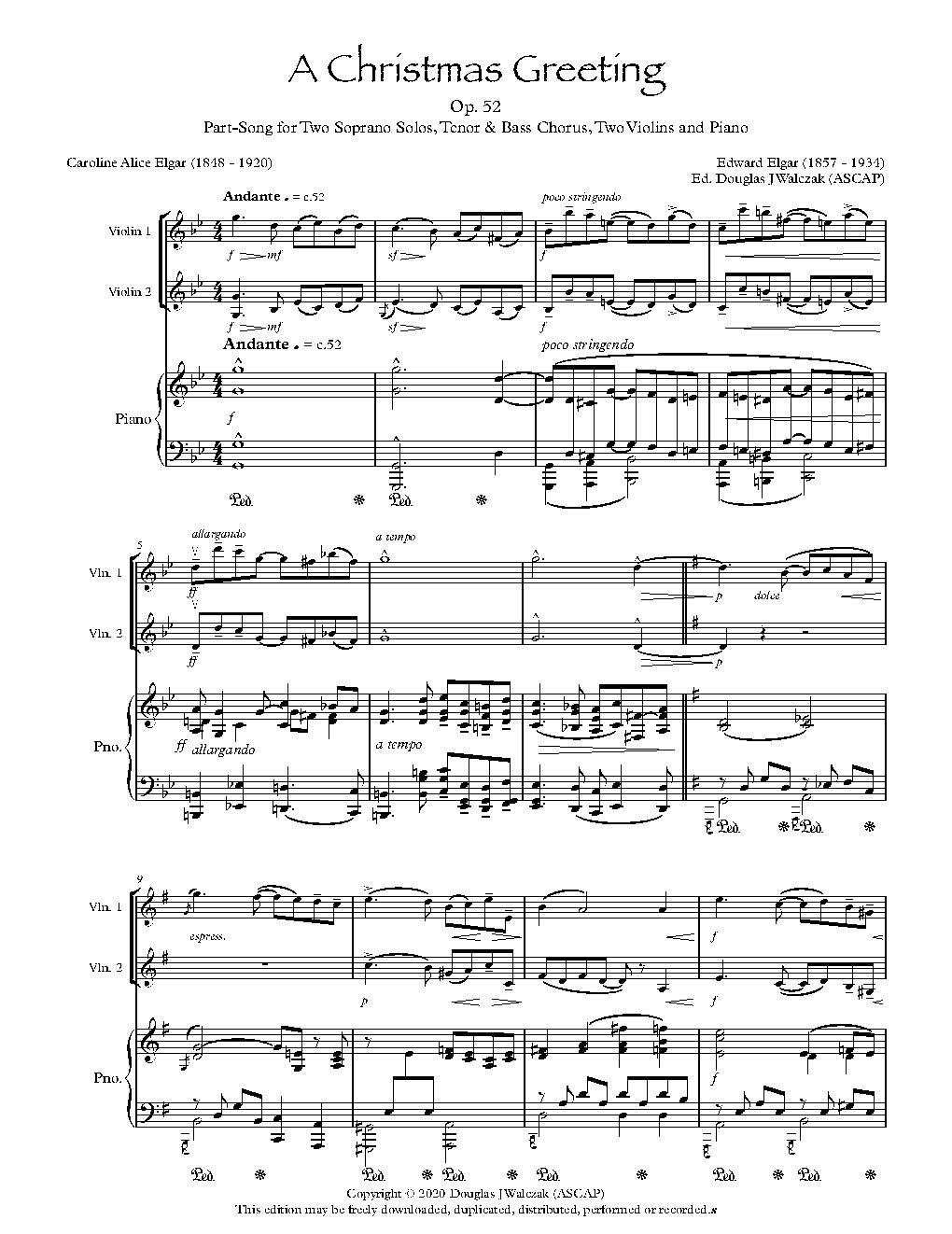 A Christmas Greeting - Choir Script PDF Thumbnail