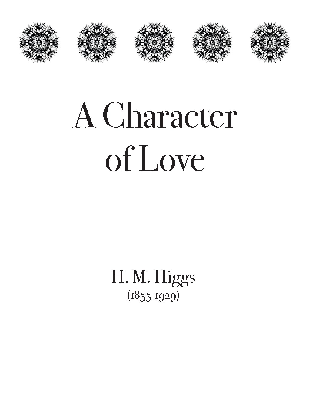 A Character of Love - Choir Script PDF Thumbnail
