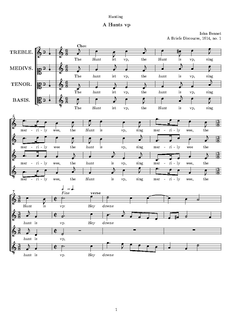 A Hunts up - Choir Script PDF Thumbnail