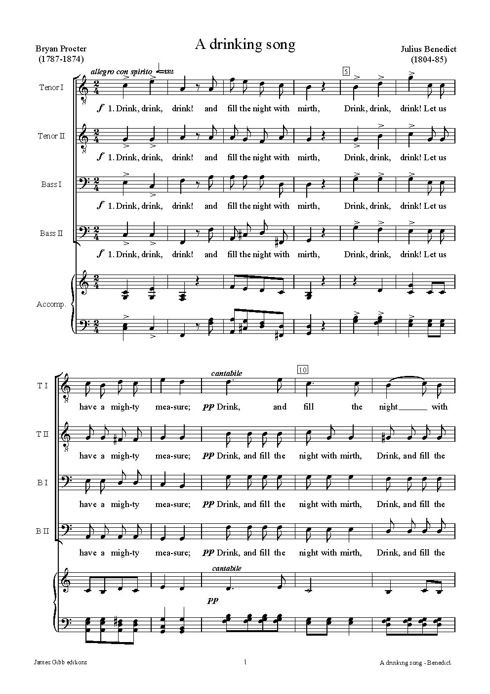 A Drinking Song