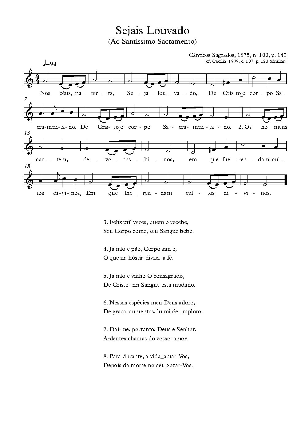 A Jesus sacramentado - Choir Script PDF Thumbnail