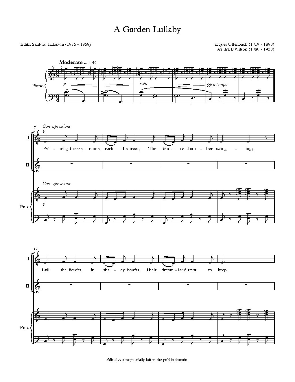 A Garden Lullaby