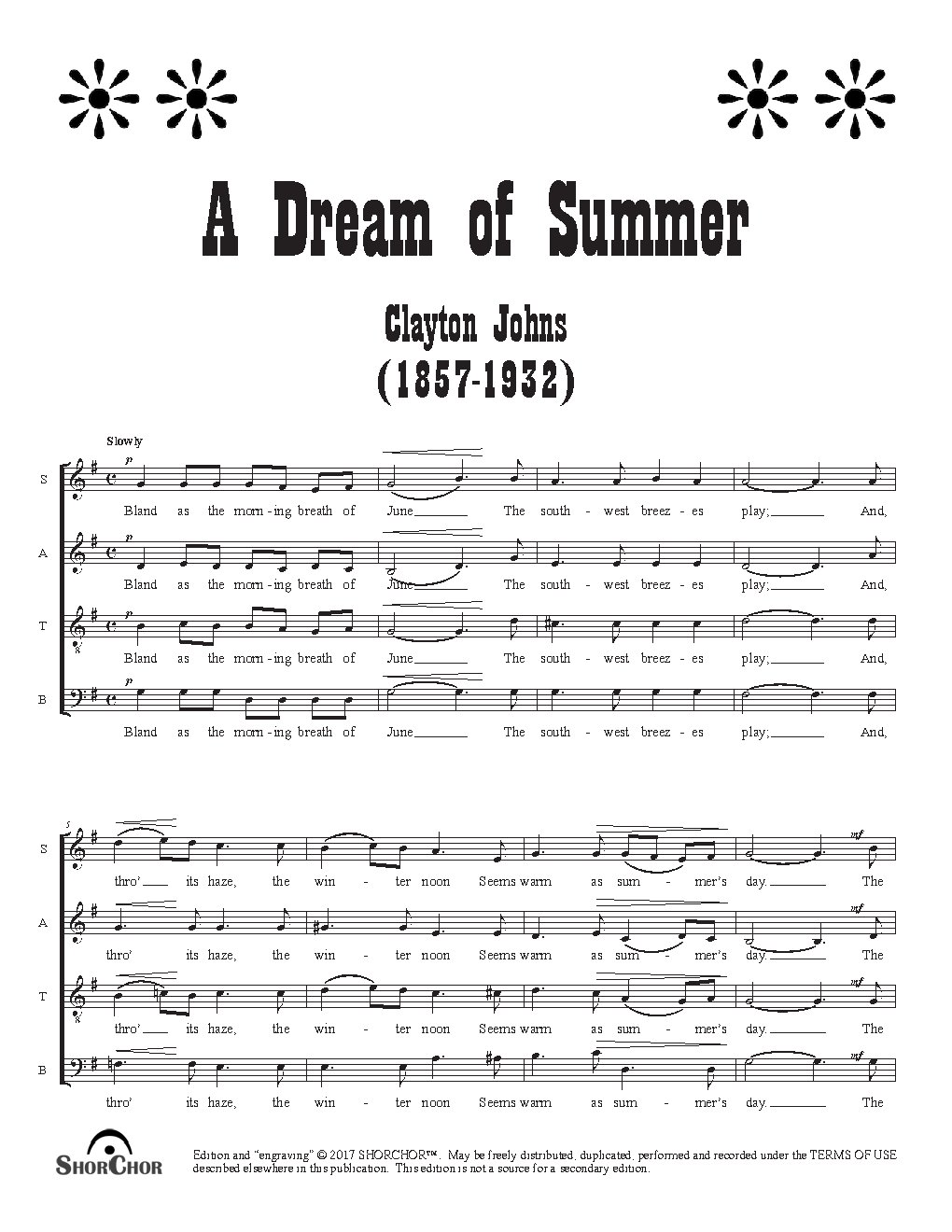 A Dream of Summer - Choir Script PDF Thumbnail