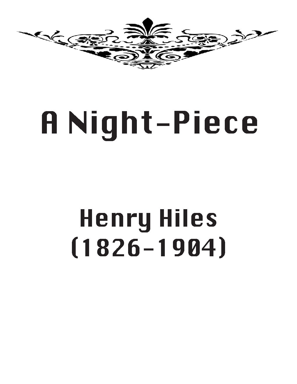 A Night-Piece - Choir Script PDF Thumbnail