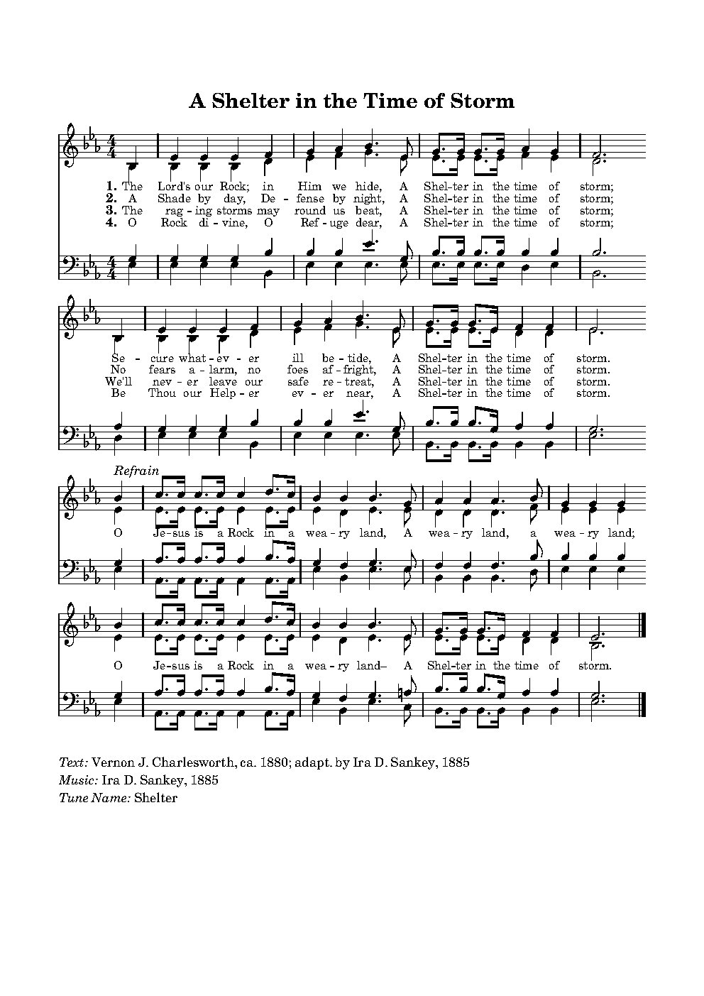 A Shelter in the Time of Storm - Choir Script PDF Thumbnail