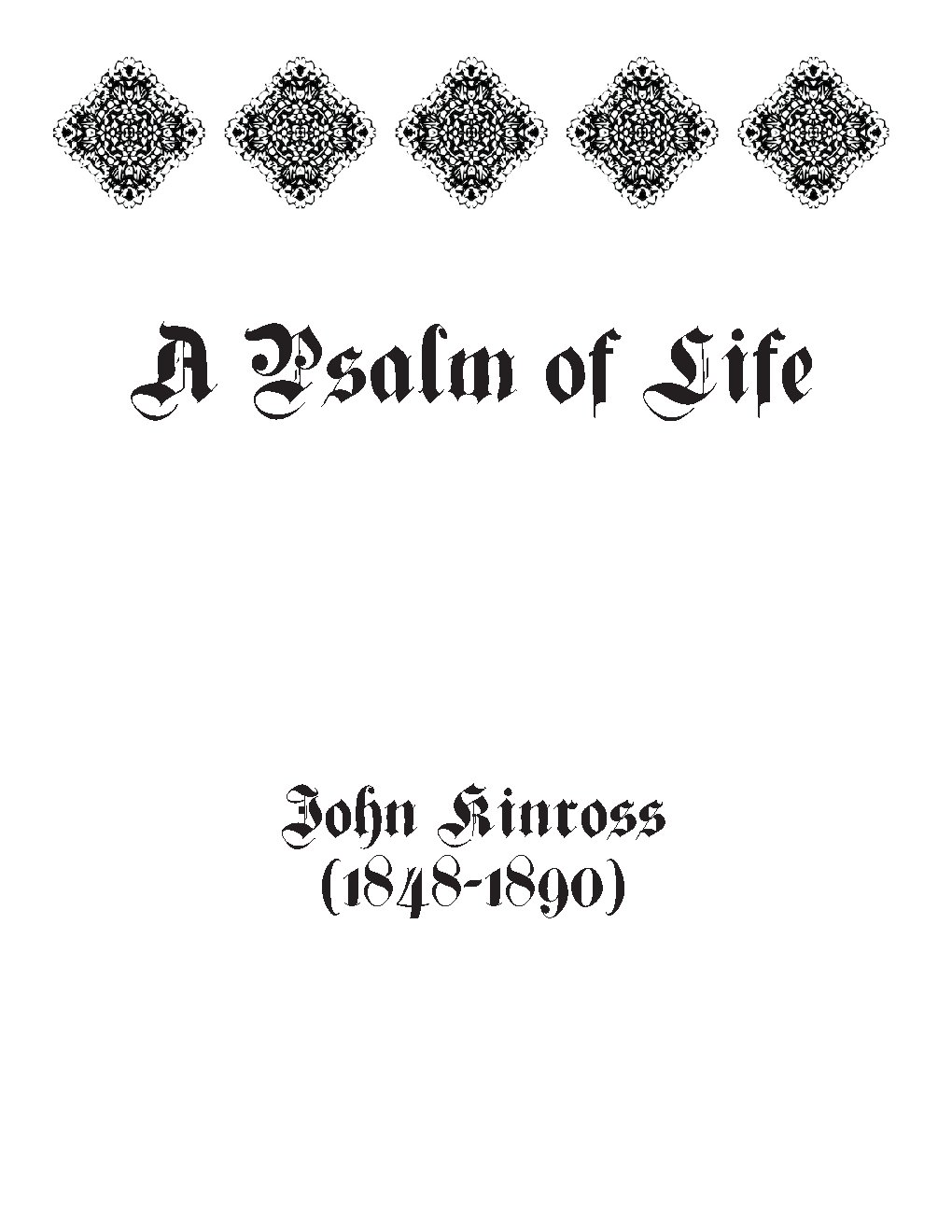 A Psalm of Life