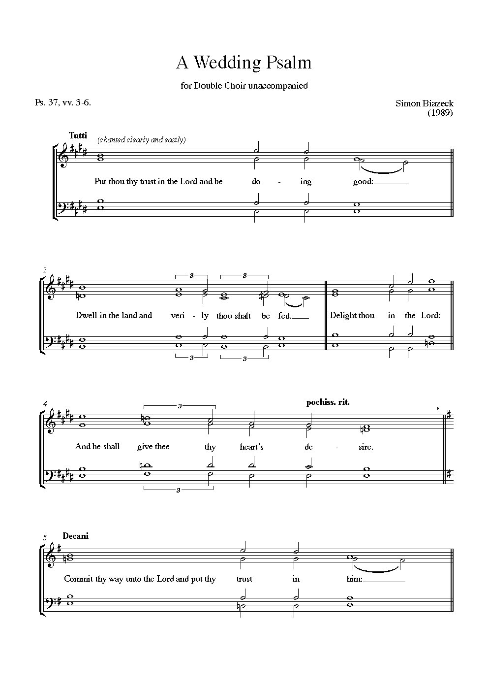A Wedding Psalm