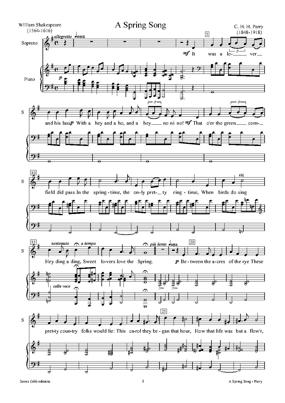 A Spring Song