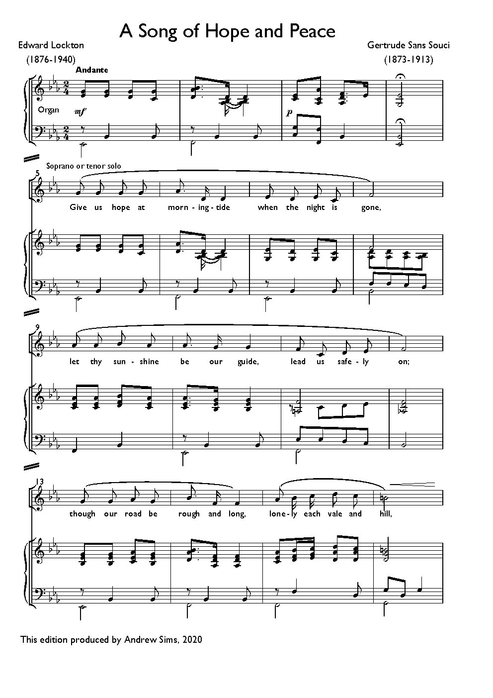 A Song of Hope and Peace