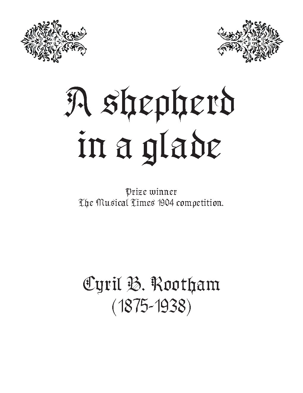 A Shepherd in the glade