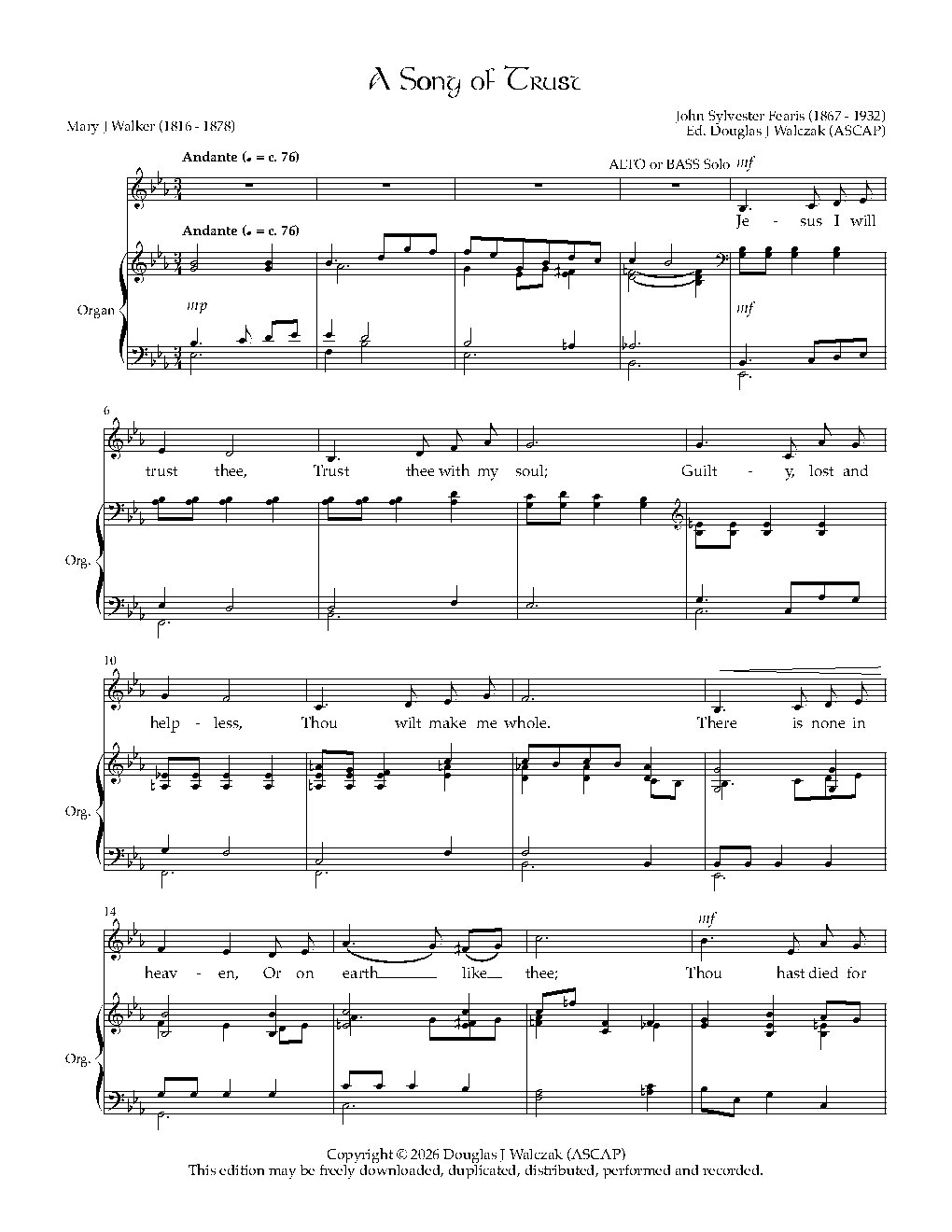 A Song of Trust - Choir Script PDF Thumbnail