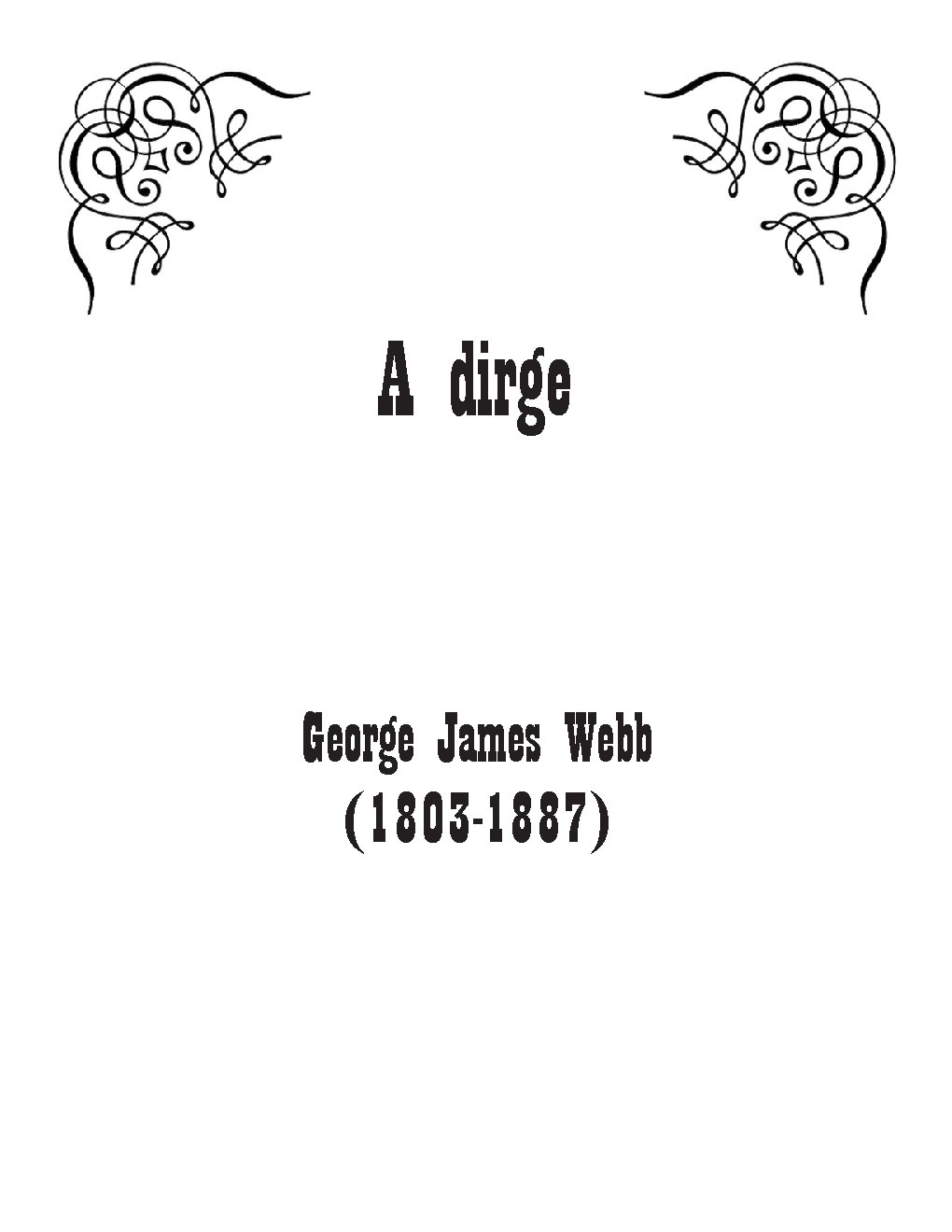 A dirge