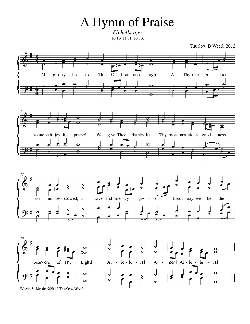 A Hymn of Praise