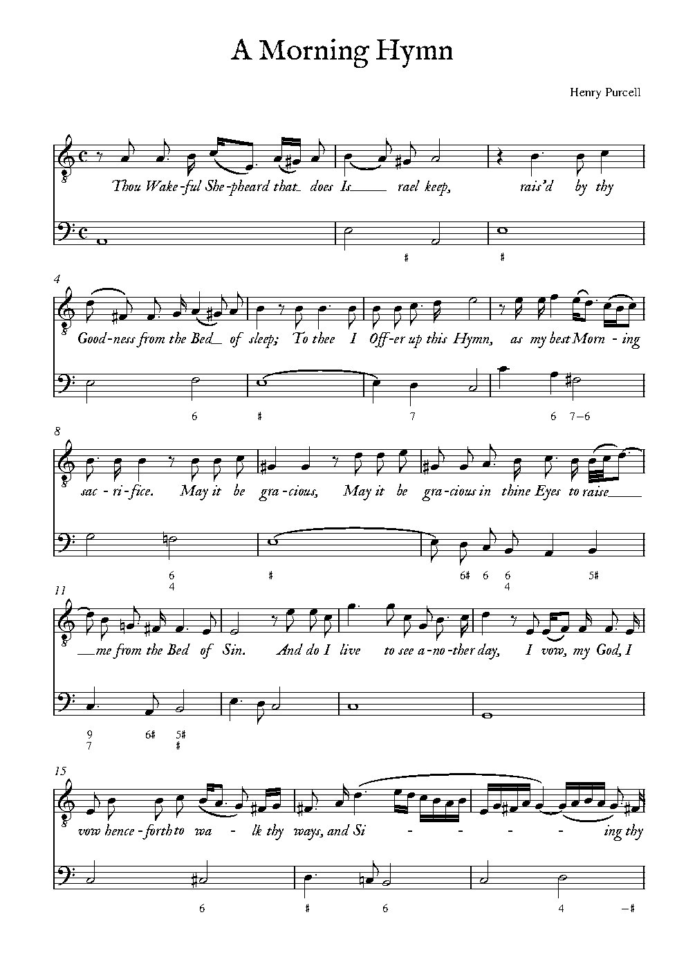 A Morning Hymn