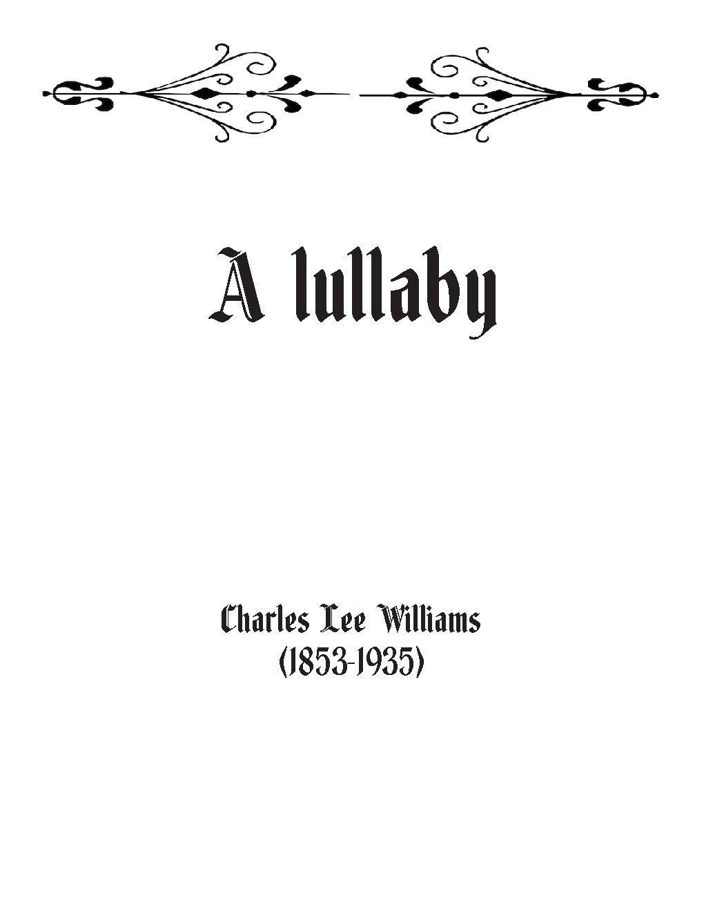 A lullaby