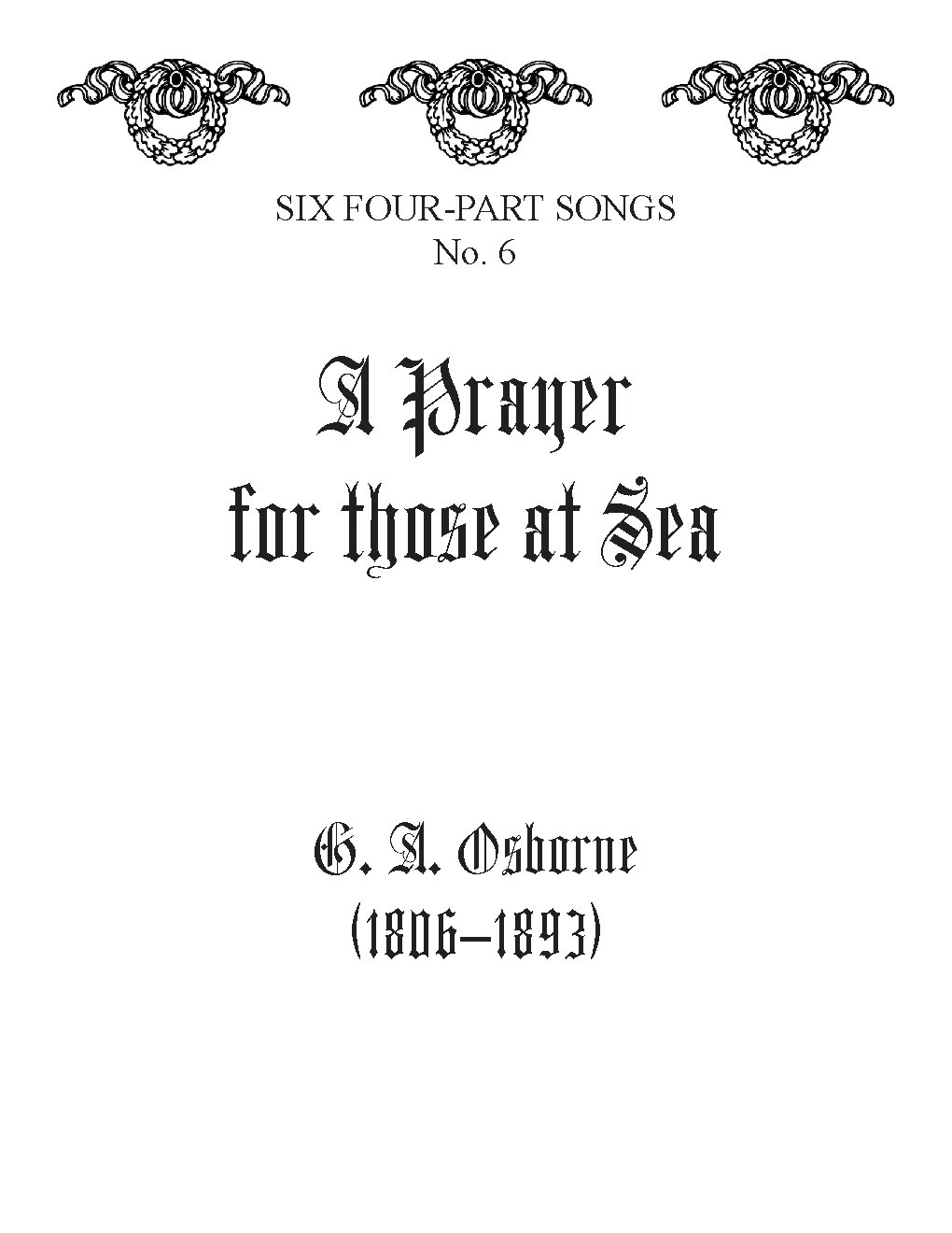 A prayer for those at sea - Choir Script PDF Thumbnail