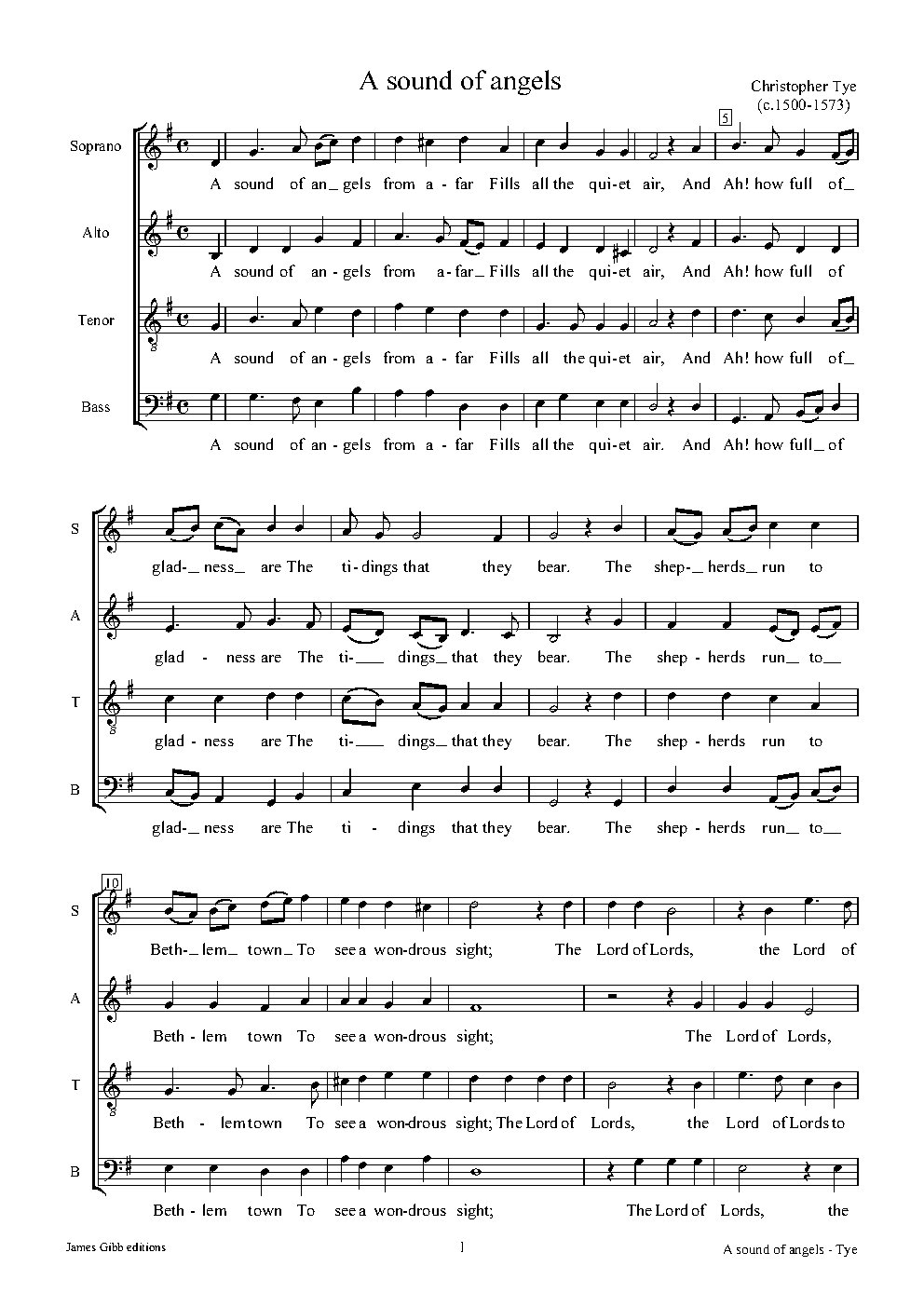 A sound of angels