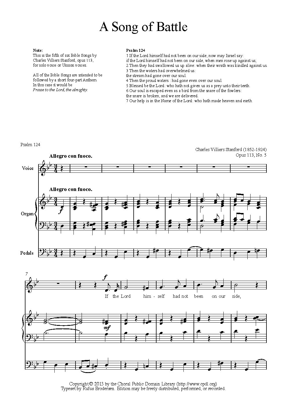 A Song of Battle - Choir Script PDF Thumbnail