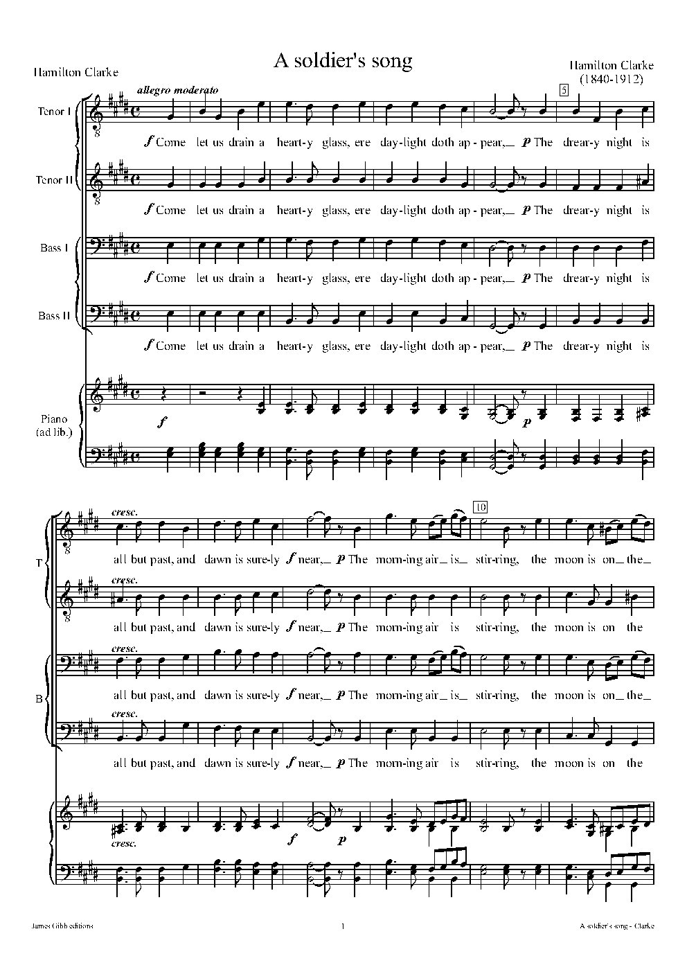 A soldier's song