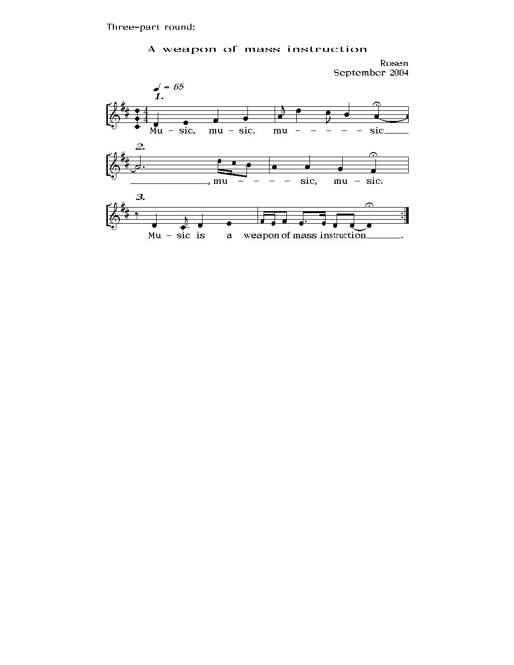 A weapon of mass instruction - Choir Script PDF Thumbnail