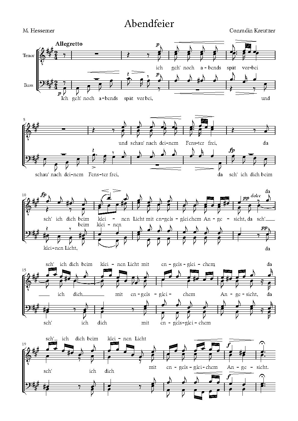 Abendfeier - Choir Script PDF Thumbnail