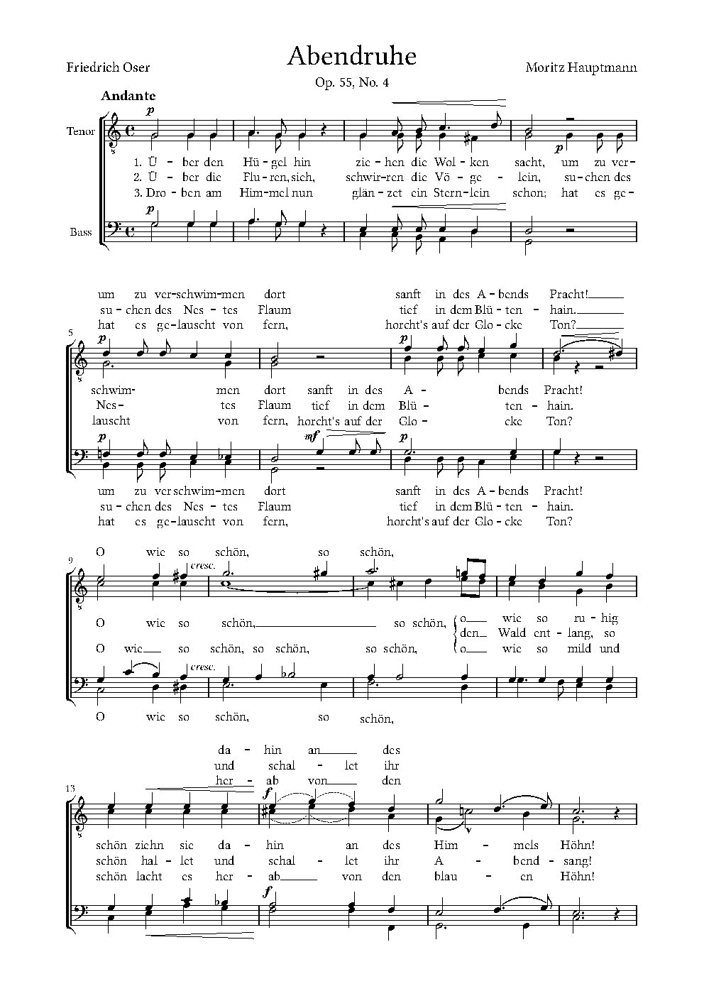 Abendruhe, Op. 55, No. 4