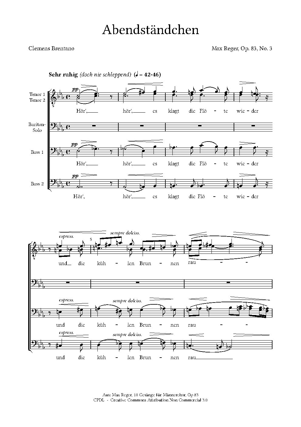 Abendständchen, Op. 83, No. 3