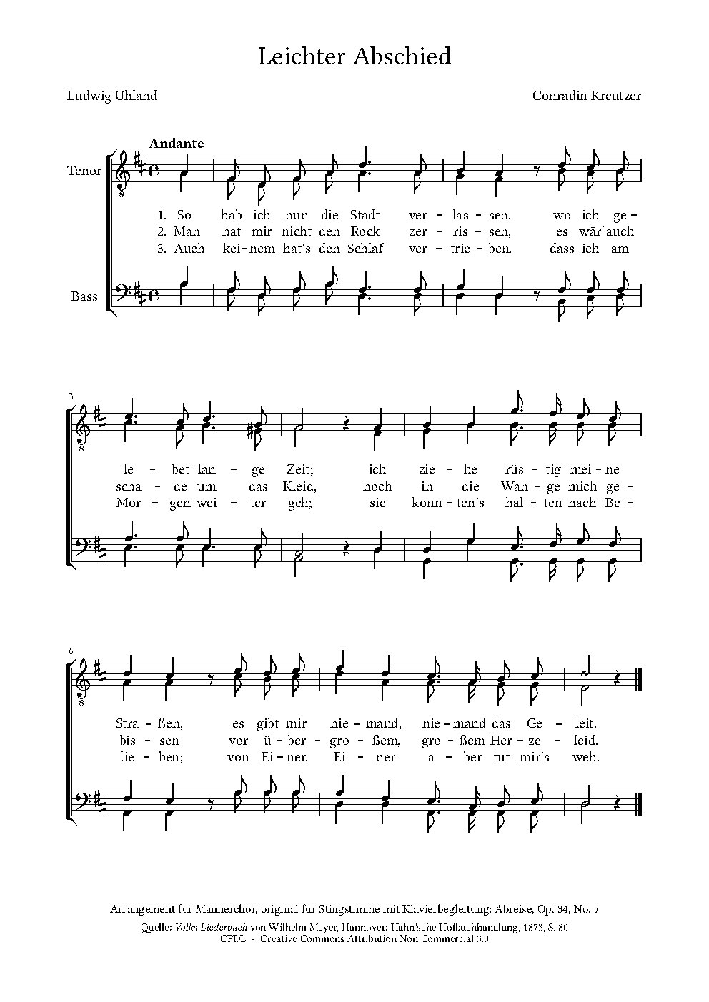 Abreise, Op. 34, No. 7