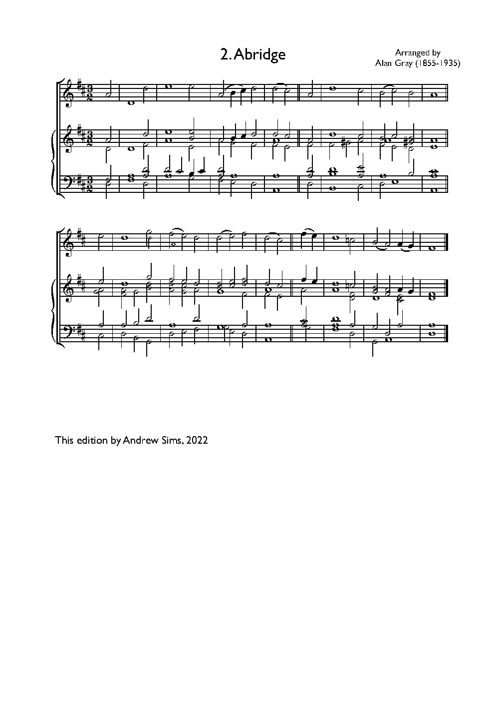 Abridge - Choir Script PDF Thumbnail