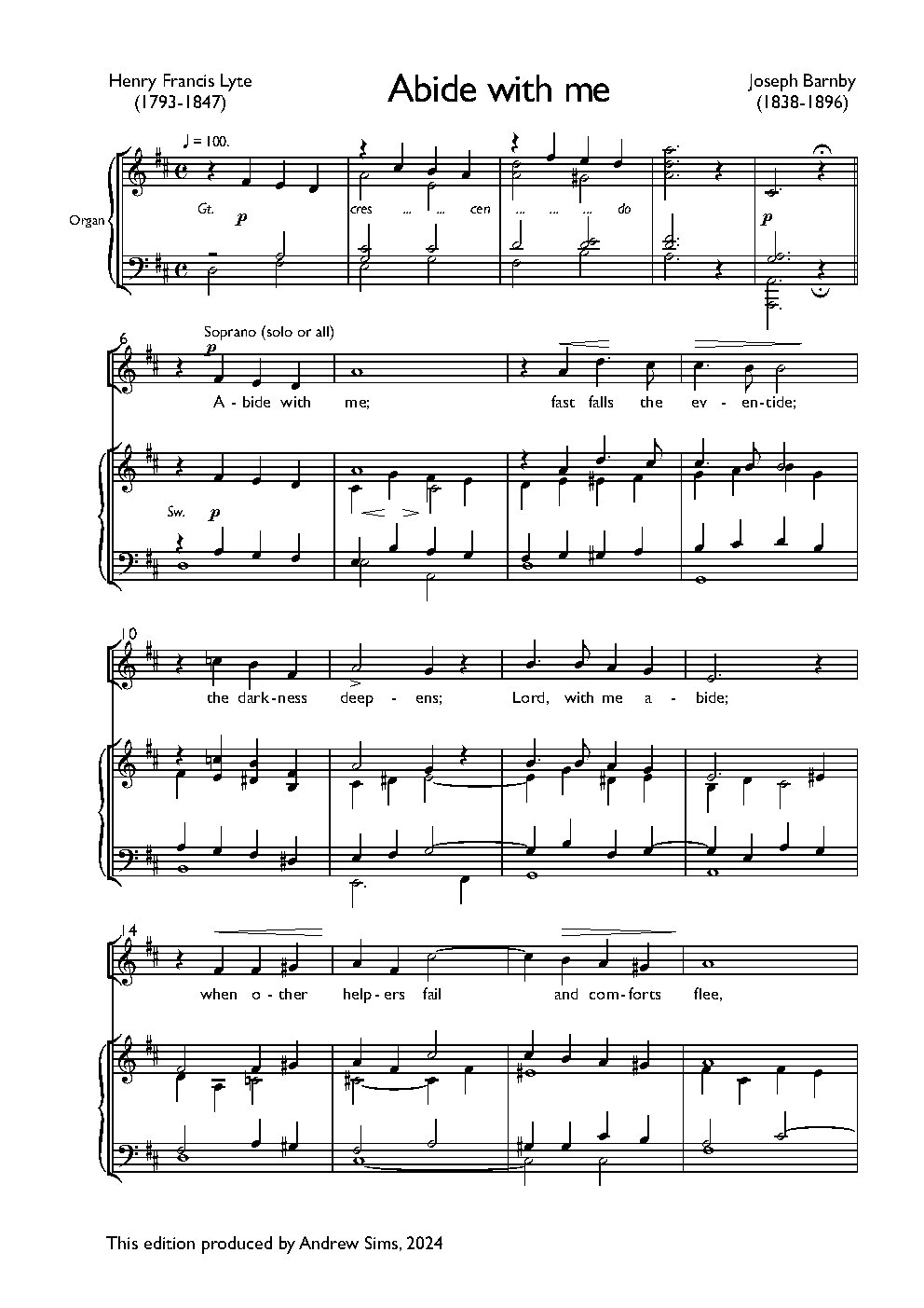 Abide with me (III)