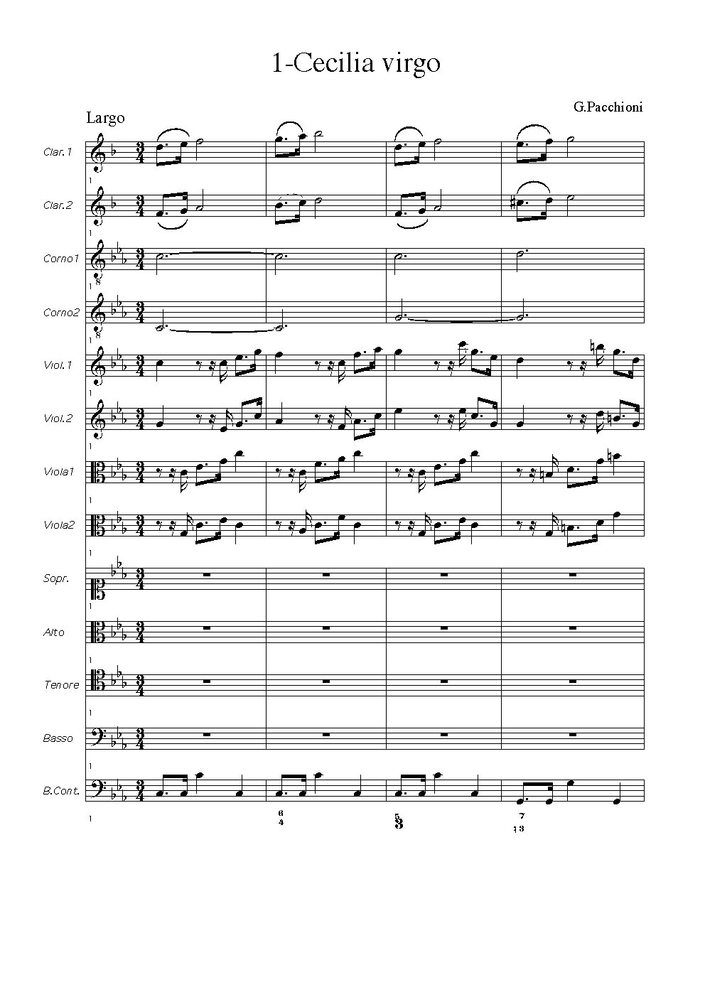 Ad Sanctam Cæciliam in C minor, Op. 10, No. 1