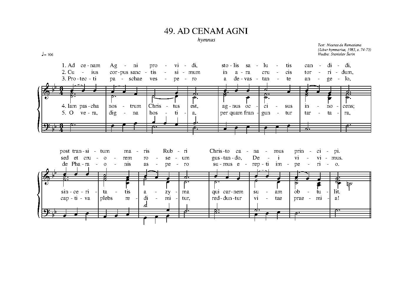 Ad cenam Agni