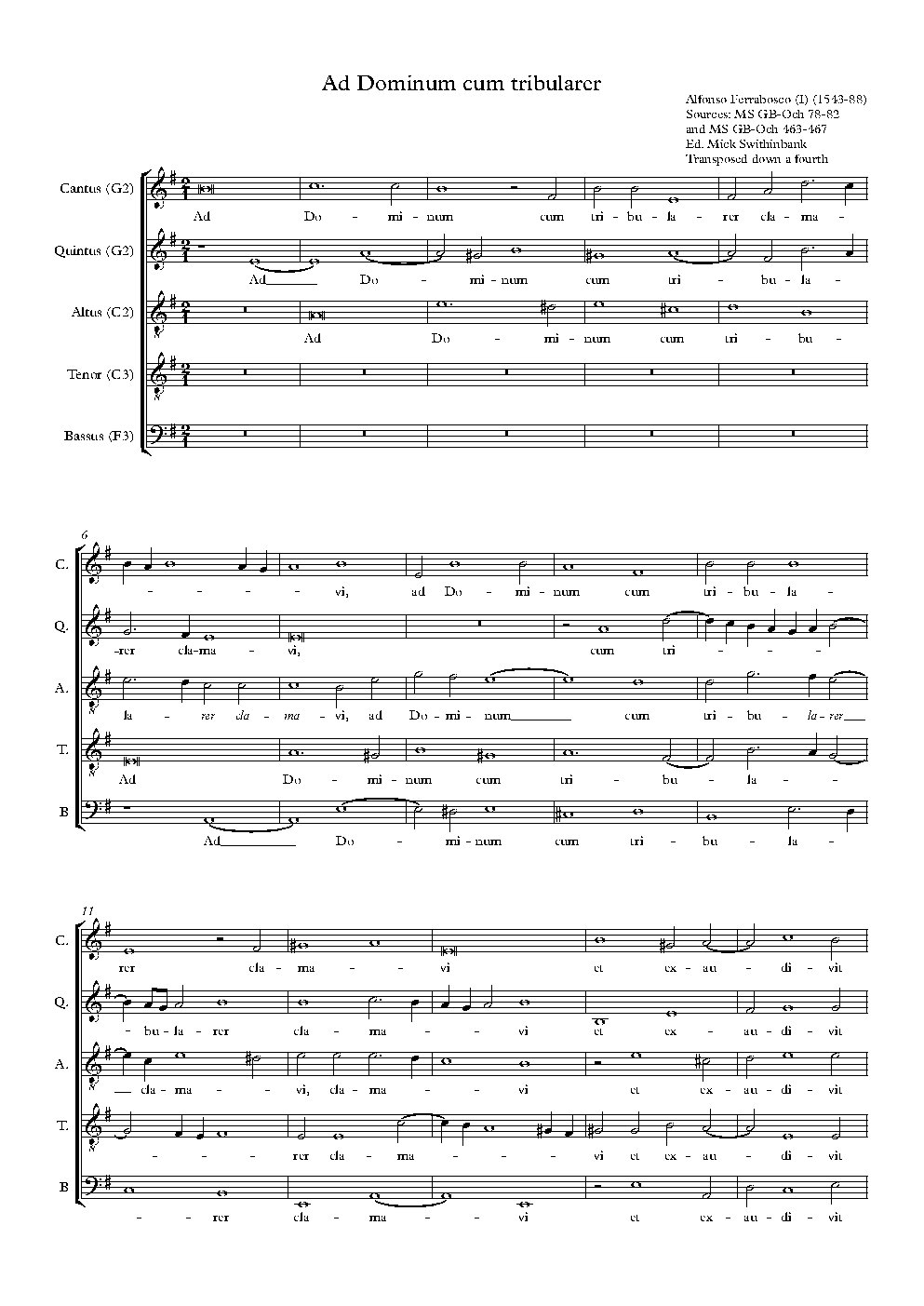 Ad Dominum cum tribularer