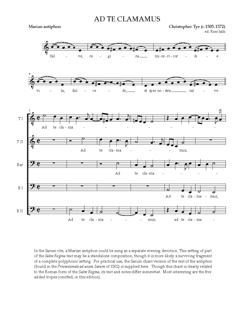Ad te clamamus (Salve regina)